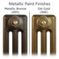 CI-GV3-METALLIC-05-06 - Gasta Victorian 3 Column Cast Iron Radiator H745mm x W587mm CI-GV3-METALLIC-05-06 - Gasta Victorian 3 Column Cast Iron Radiator H745mm x W587mm